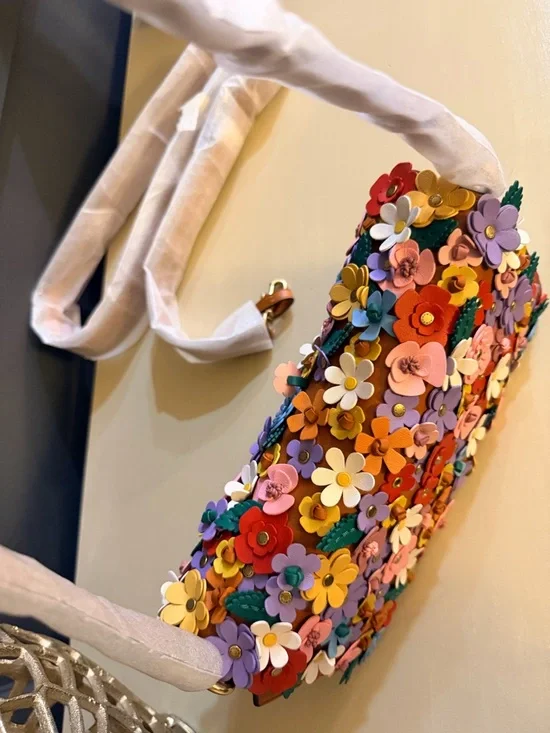 Coach Tabby Shoulder Bag 26 Floral Appliqué Nappa Leather CDZ35 - Picture 12 of 17